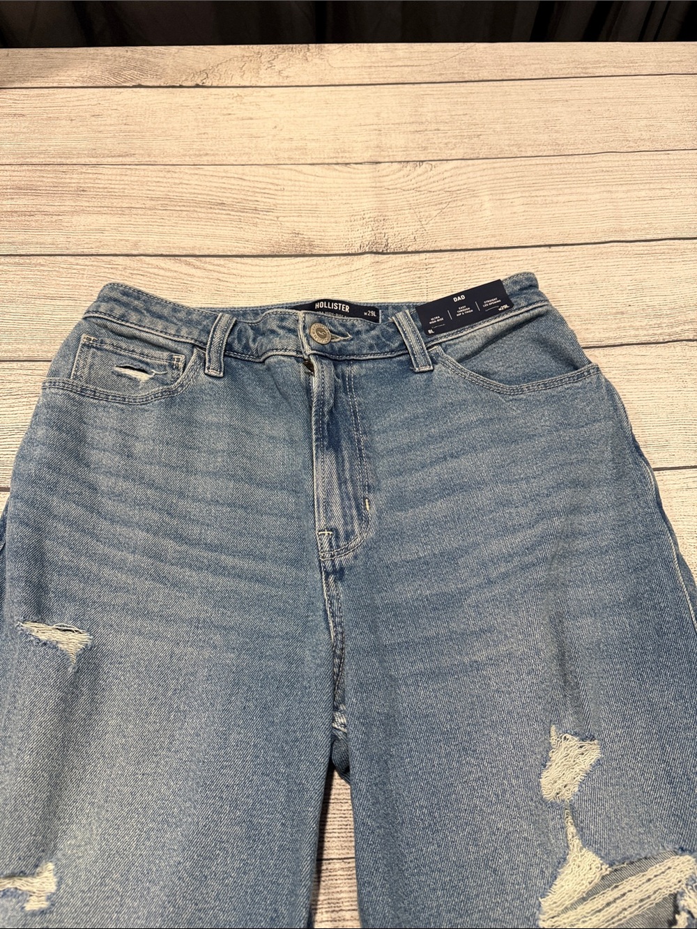 Women’s Hollister Ultra High Rise Dad Jeans size 8L W29 - Picture 5 of 12